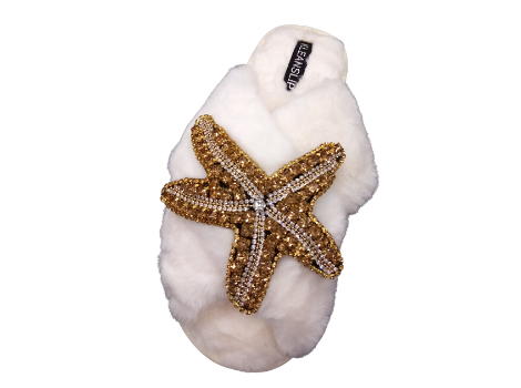 Pantuflas Blanca - Estrella Gold